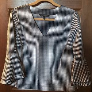 White House Black Market Black & White Gingham